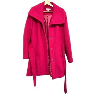 Merona -Poly Wool blend pink winter coat size Large